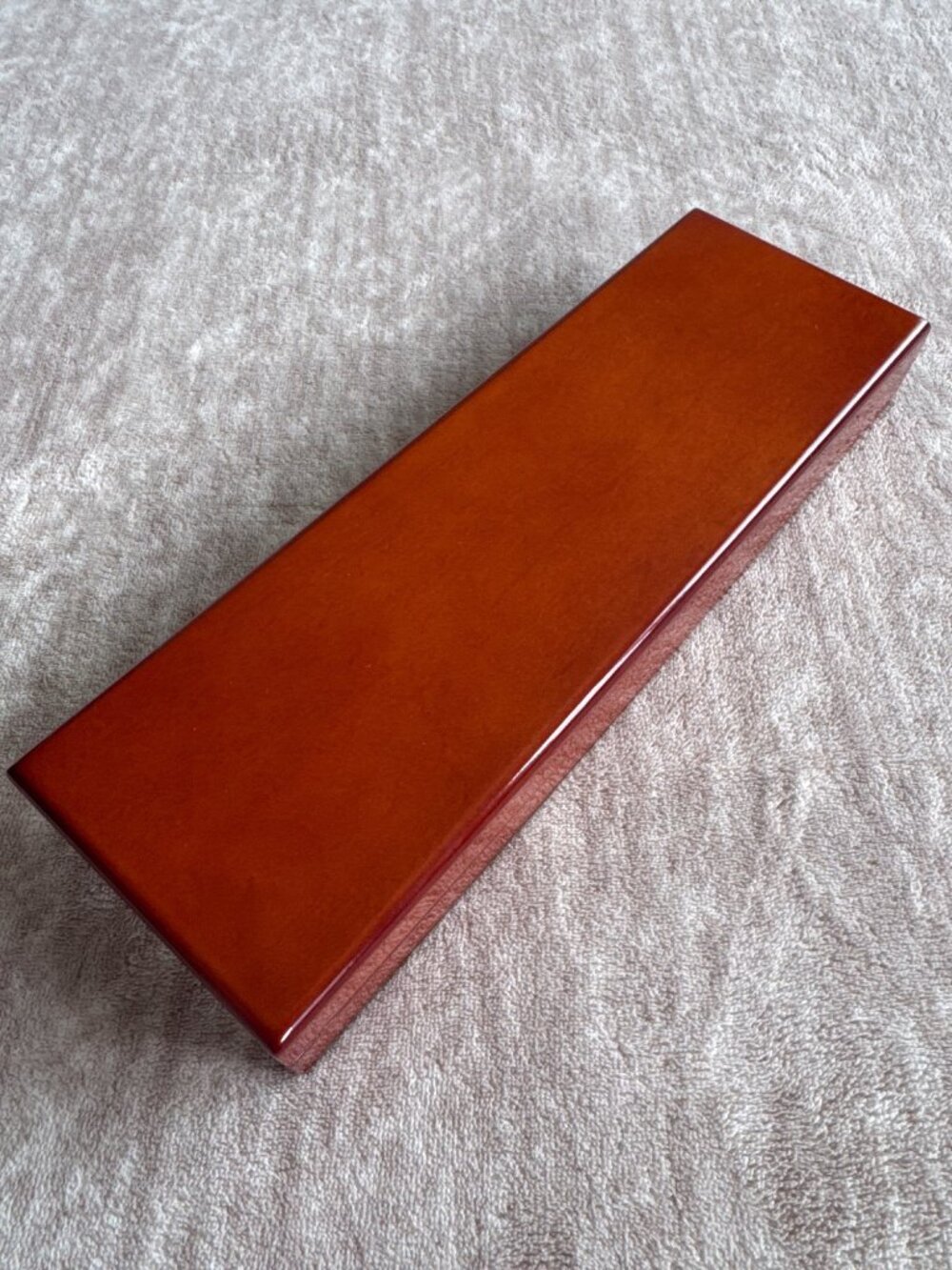 Vintage Glossy Wooden Rectangular Watch Jewelry Presentation Box